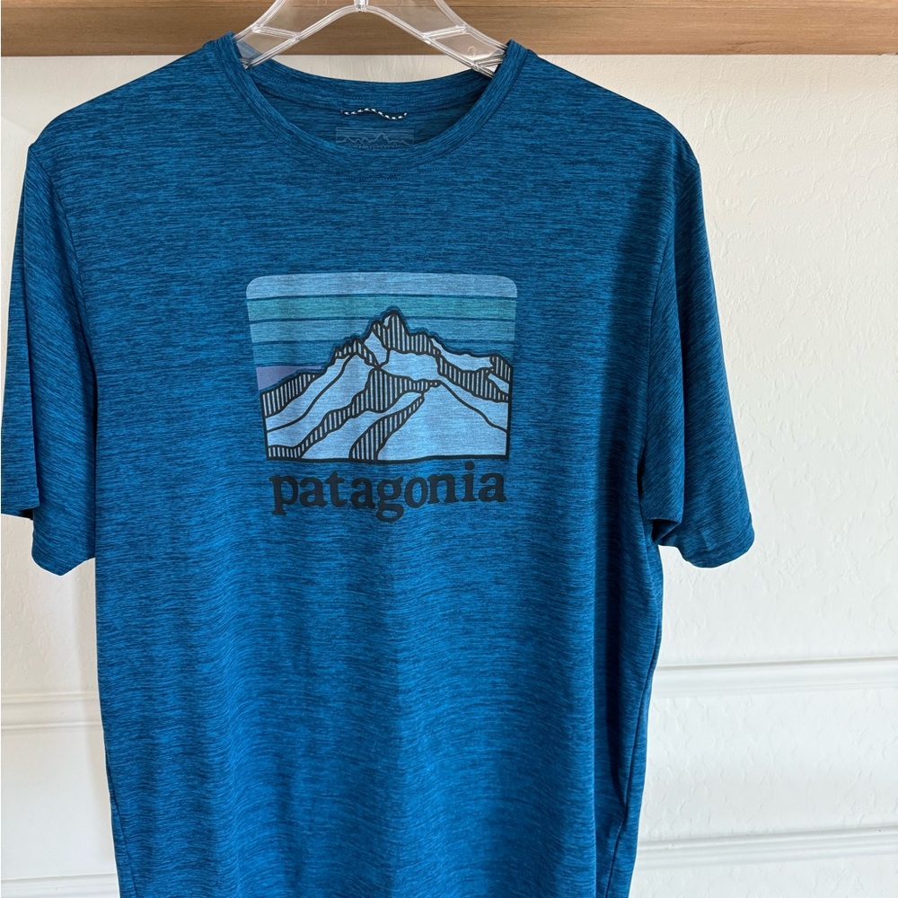 Patagonia Men's Blue Graphic T-Shirt